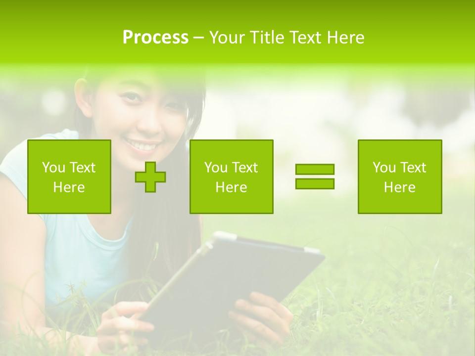 Happy Lifestyle Girl PowerPoint Template