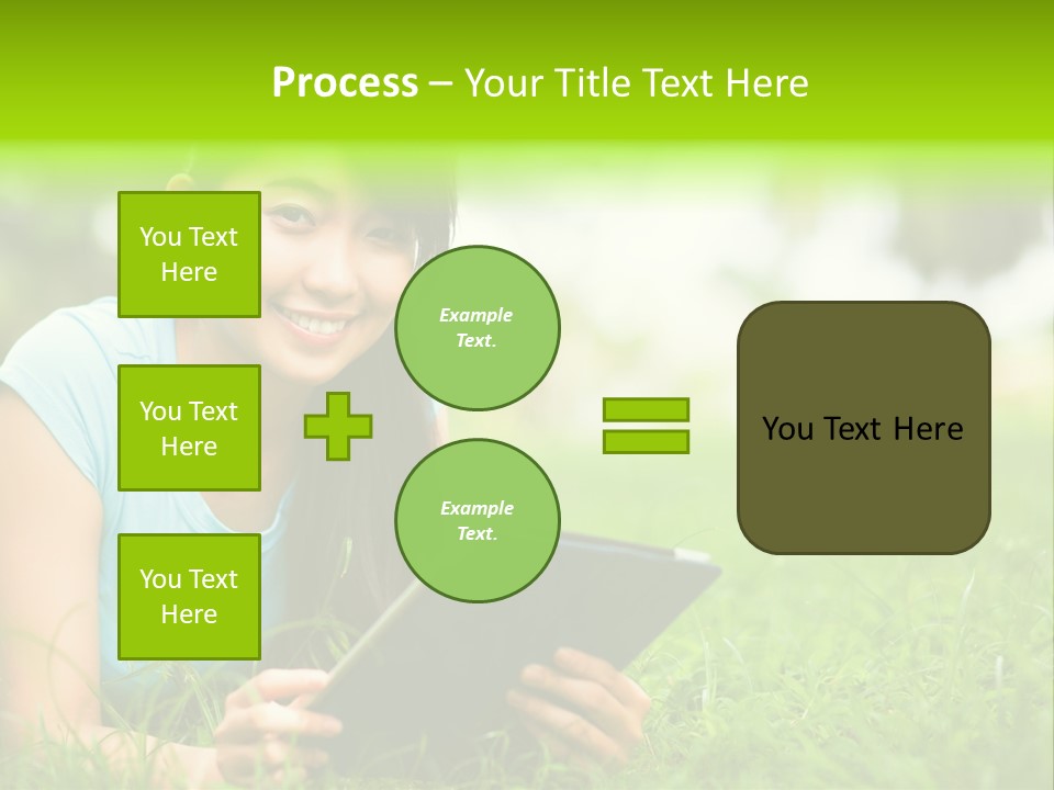 Happy Lifestyle Girl PowerPoint Template