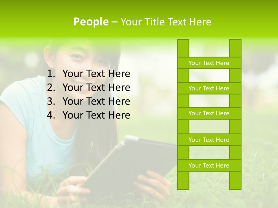 Happy Lifestyle Girl PowerPoint Template