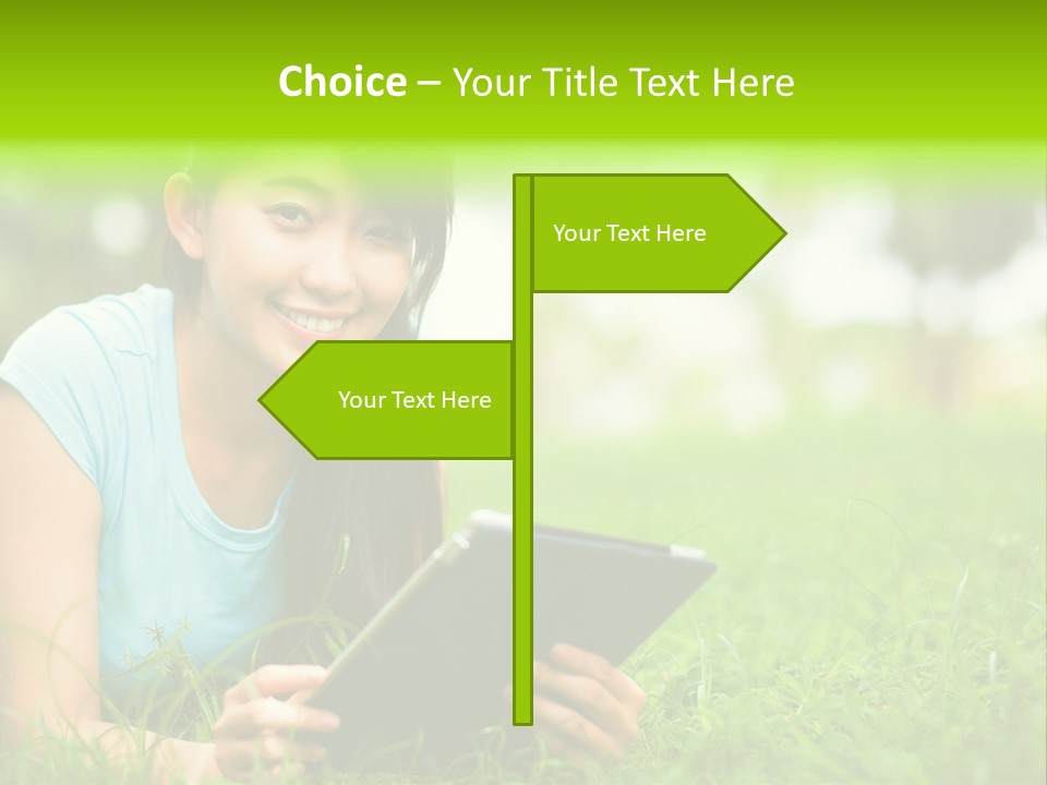 Happy Lifestyle Girl PowerPoint Template