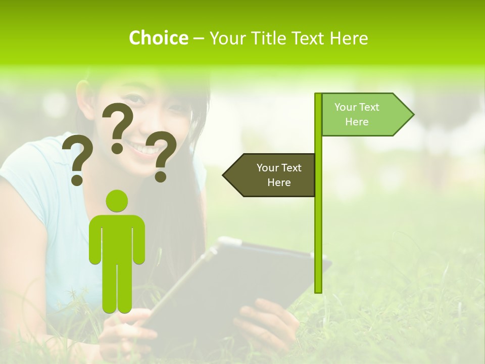 Happy Lifestyle Girl PowerPoint Template