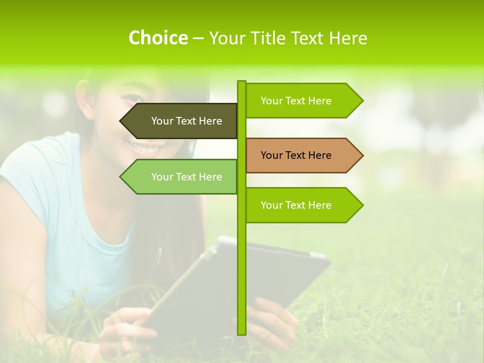 Happy Lifestyle Girl PowerPoint Template