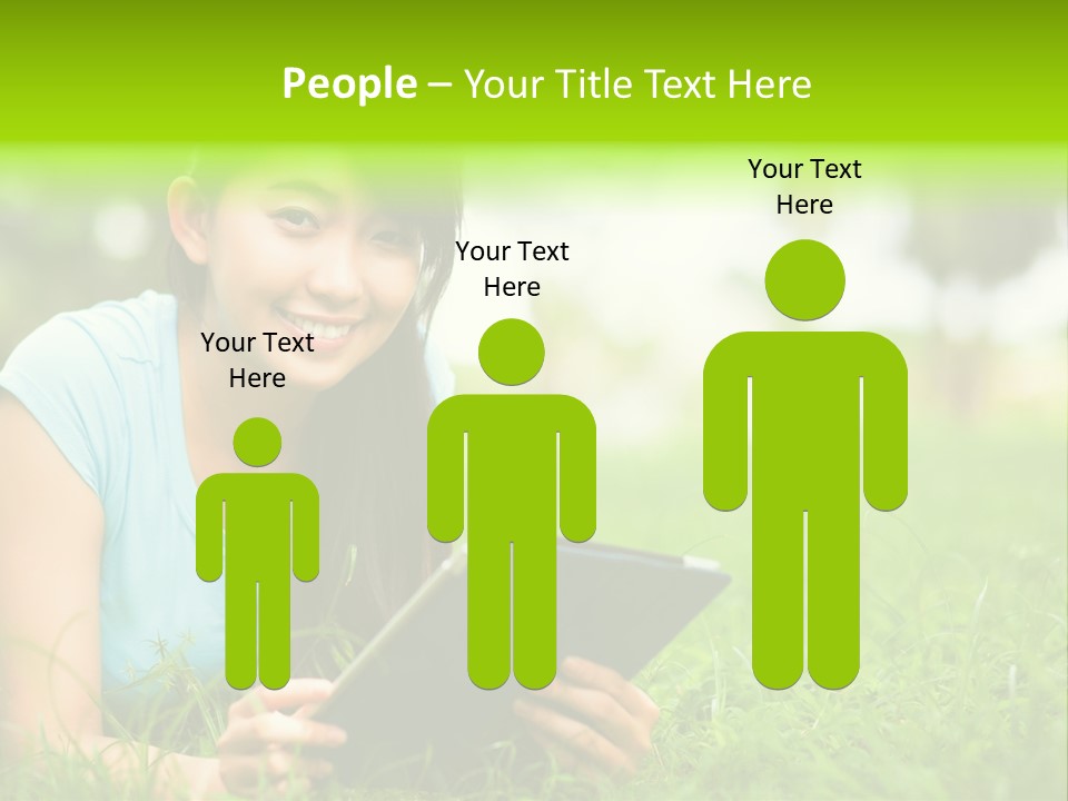 Happy Lifestyle Girl PowerPoint Template