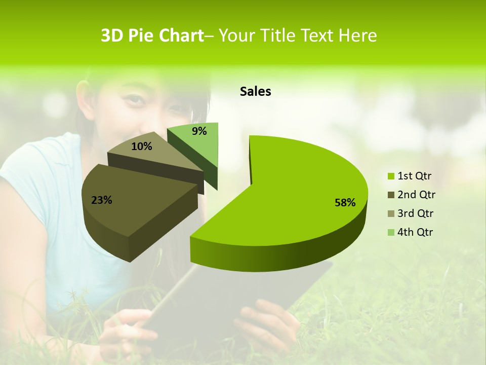 Happy Lifestyle Girl PowerPoint Template