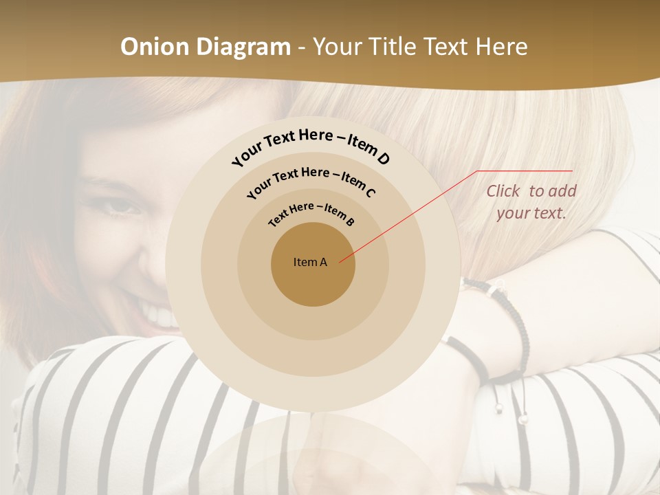Blond Teenager White PowerPoint Template