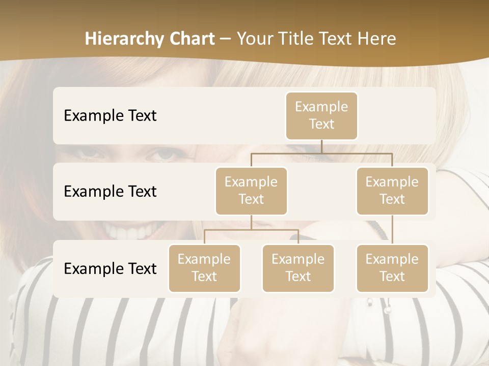 Blond Teenager White PowerPoint Template