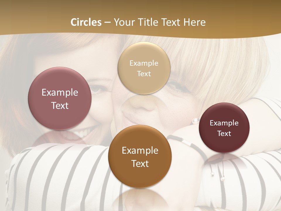 Blond Teenager White PowerPoint Template