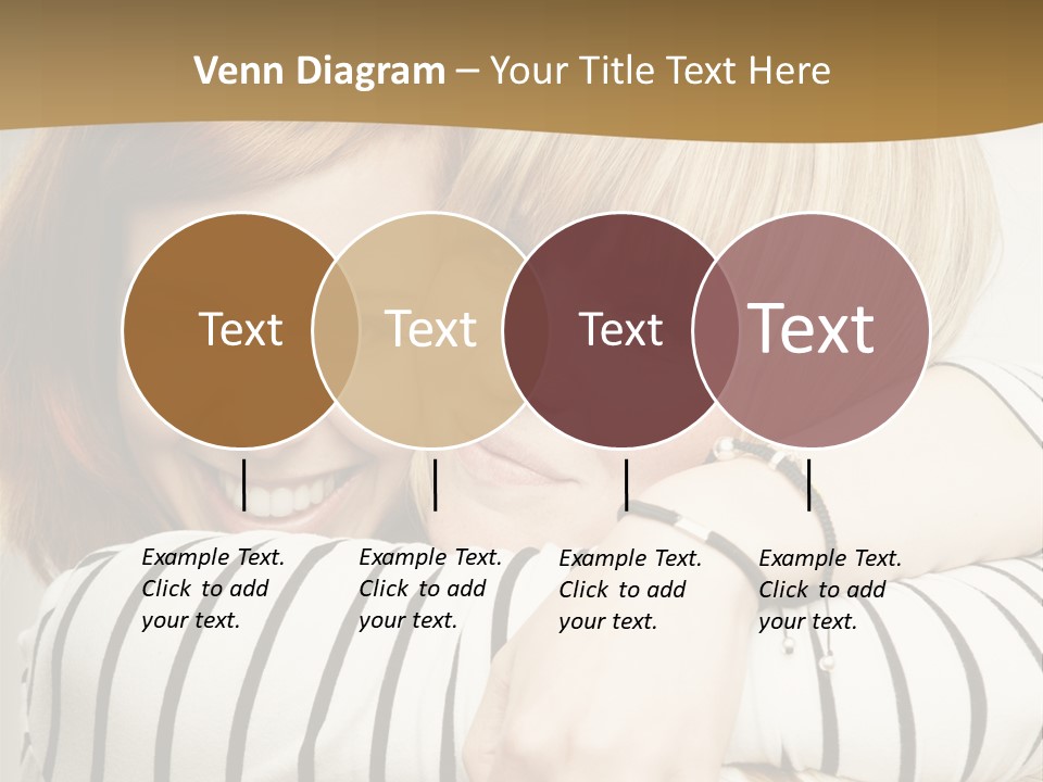 Blond Teenager White PowerPoint Template