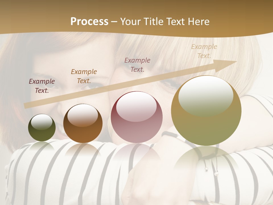 Blond Teenager White PowerPoint Template