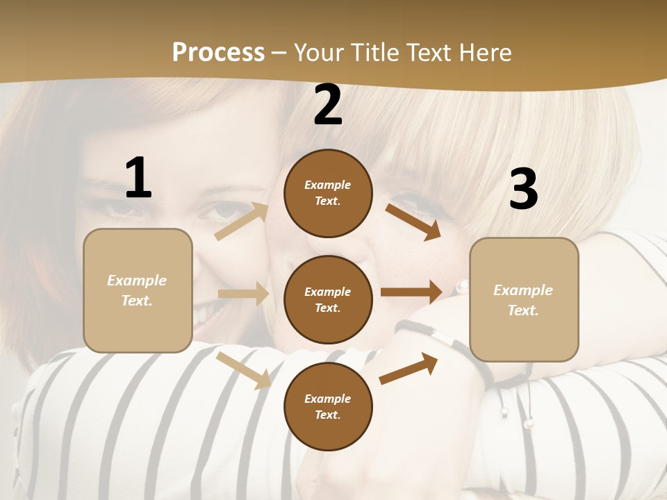 Blond Teenager White PowerPoint Template