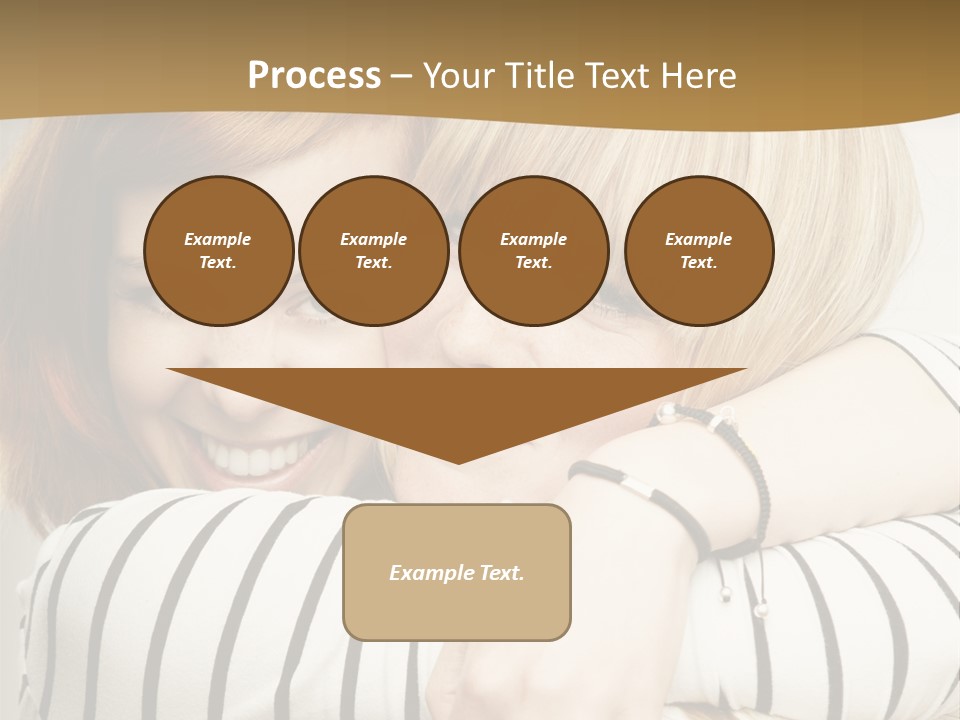 Blond Teenager White PowerPoint Template