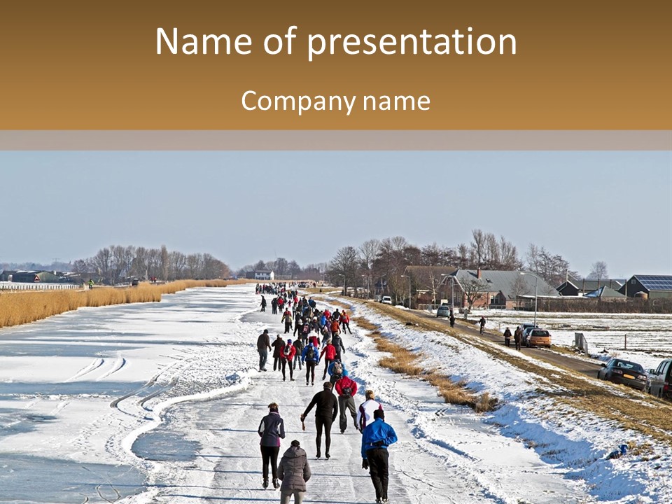 Holland Recreation Snowy PowerPoint Template