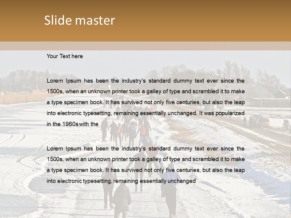 Holland Recreation Snowy PowerPoint Template