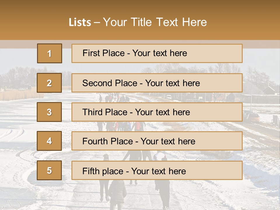 Holland Recreation Snowy PowerPoint Template