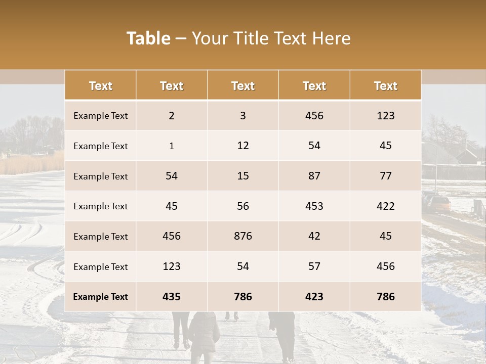 Holland Recreation Snowy PowerPoint Template
