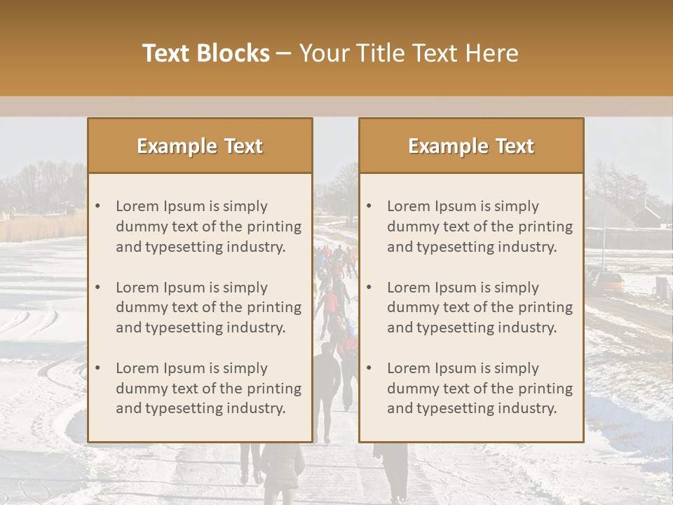 Holland Recreation Snowy PowerPoint Template