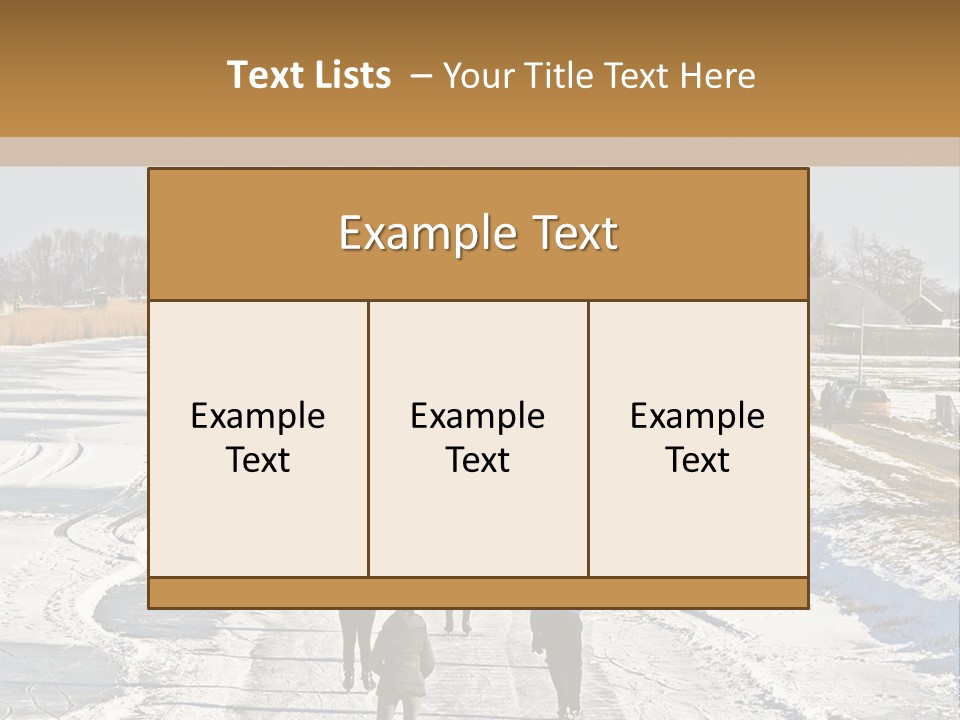 Holland Recreation Snowy PowerPoint Template