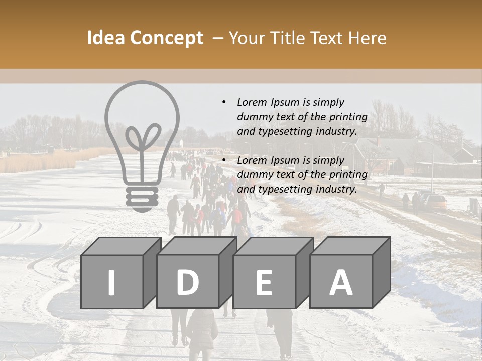 Holland Recreation Snowy PowerPoint Template