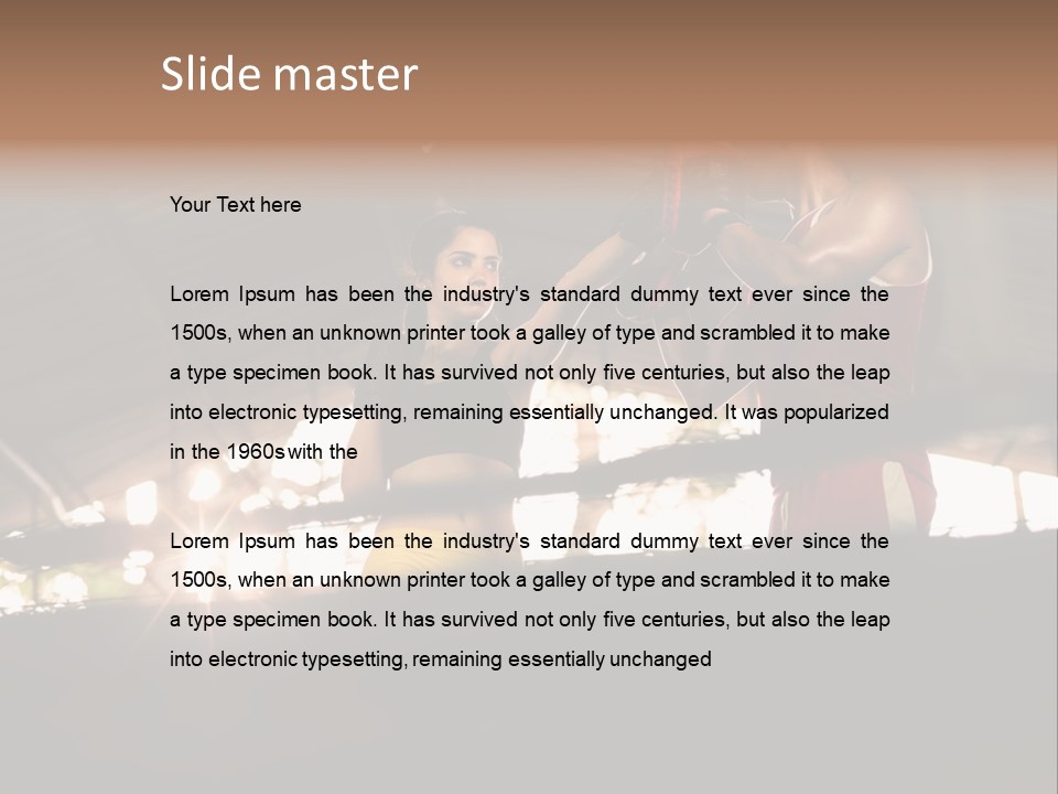 Punching Active Beautiful PowerPoint Template