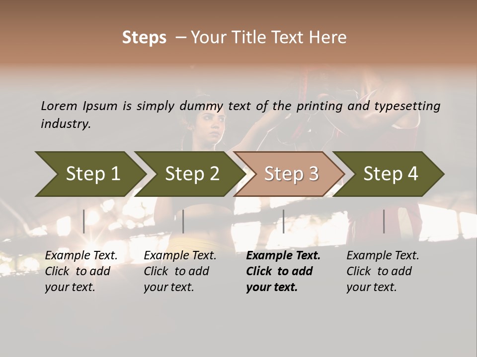 Punching Active Beautiful PowerPoint Template