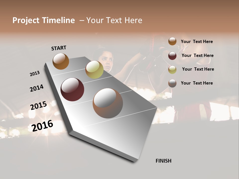 Punching Active Beautiful PowerPoint Template