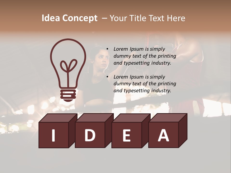 Punching Active Beautiful PowerPoint Template