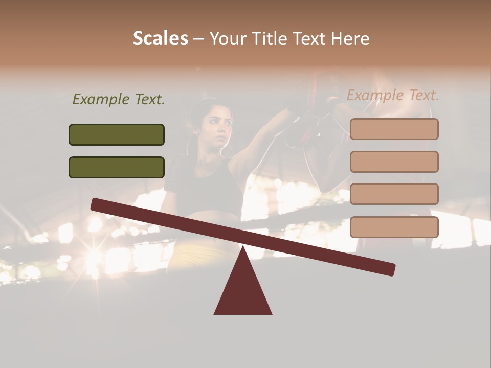 Punching Active Beautiful PowerPoint Template