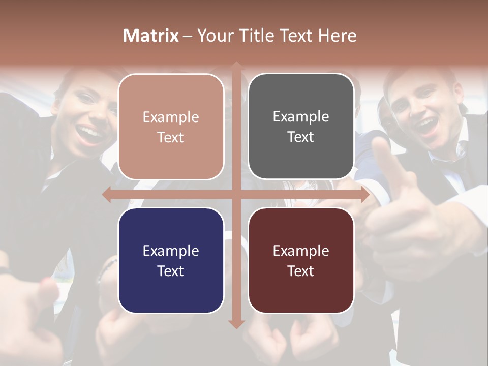 Support Businesswoman White PowerPoint Template