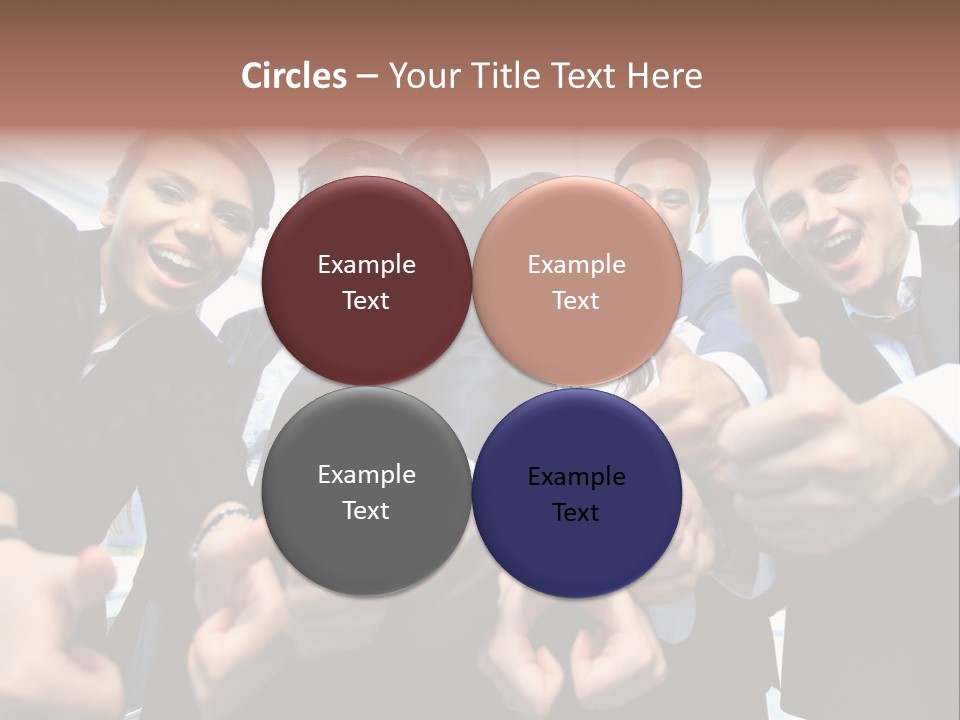 Support Businesswoman White PowerPoint Template