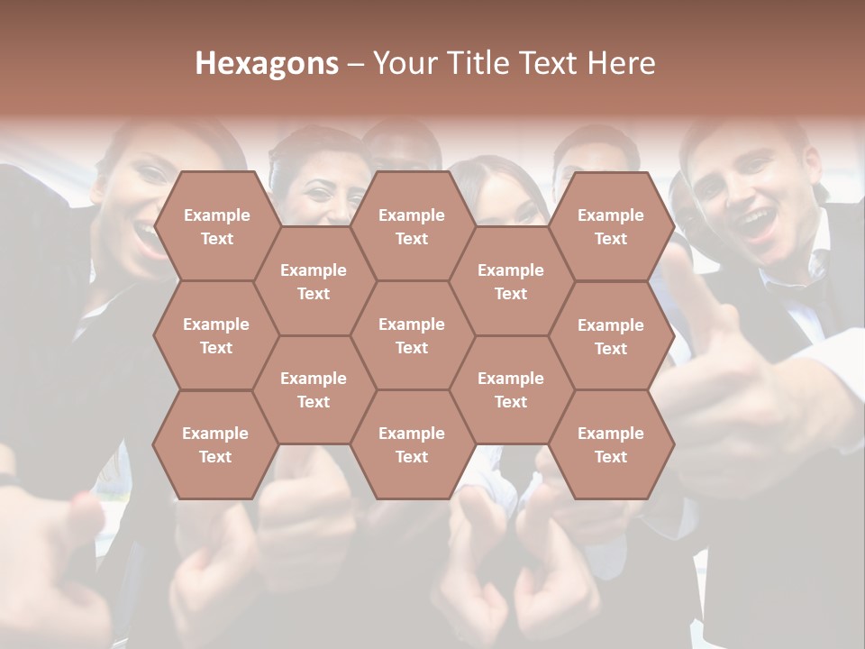 Support Businesswoman White PowerPoint Template