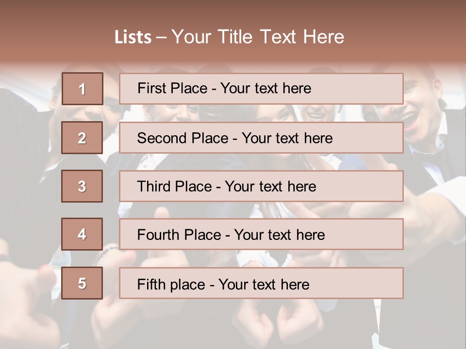 Support Businesswoman White PowerPoint Template