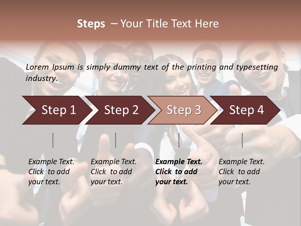 Support Businesswoman White PowerPoint Template