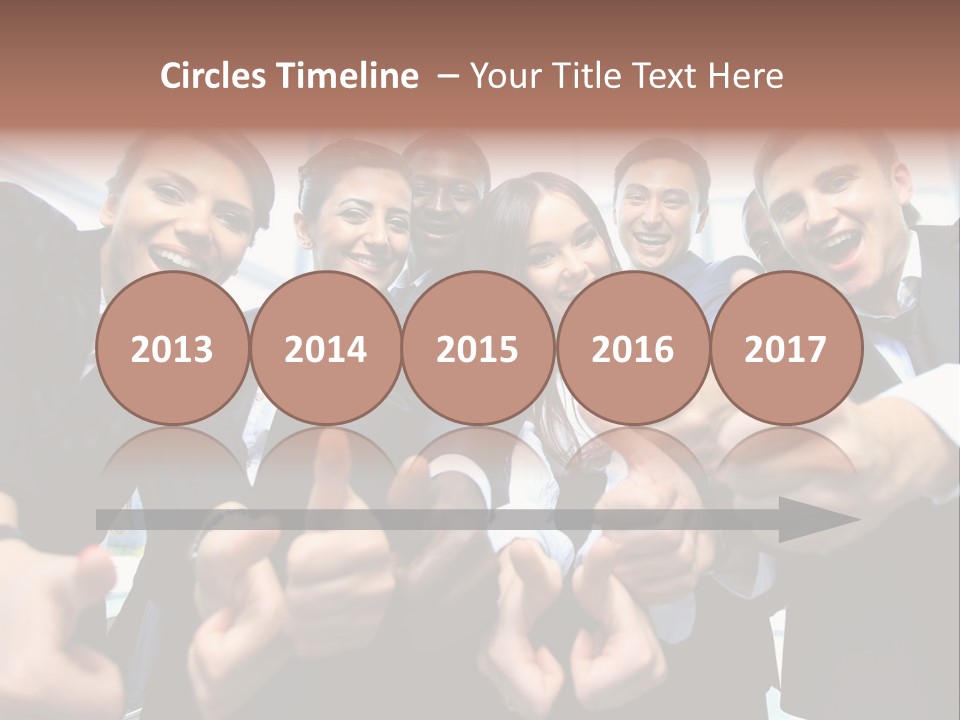 Support Businesswoman White PowerPoint Template