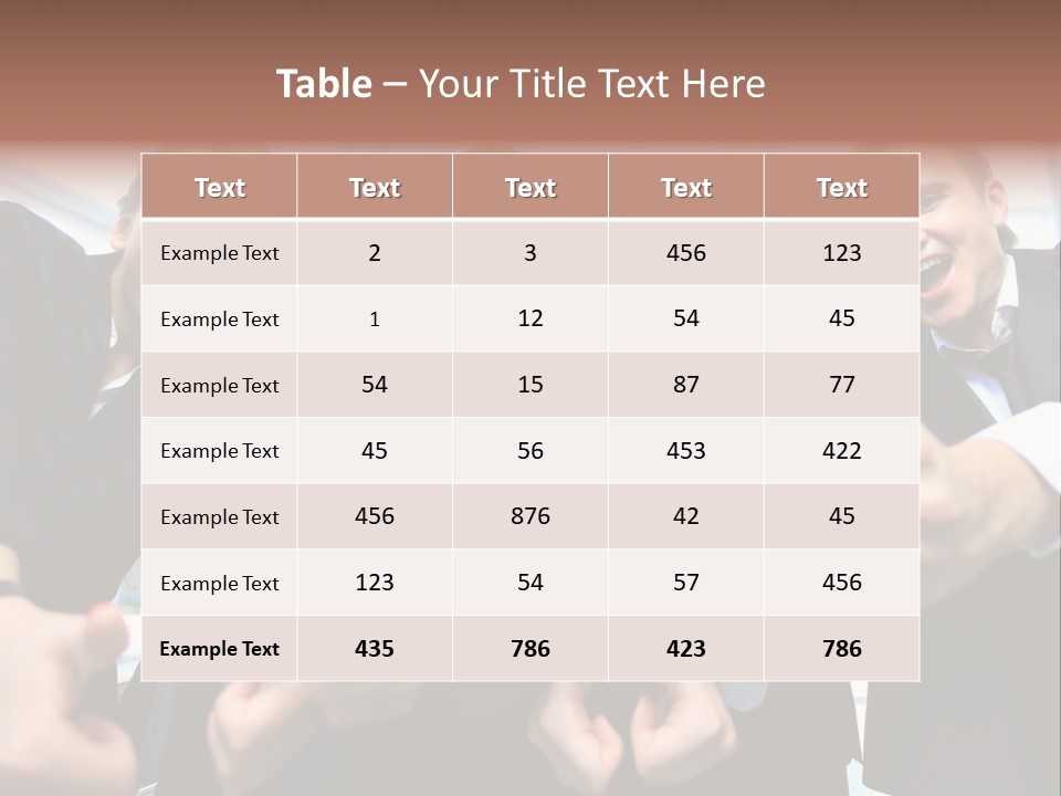 Support Businesswoman White PowerPoint Template