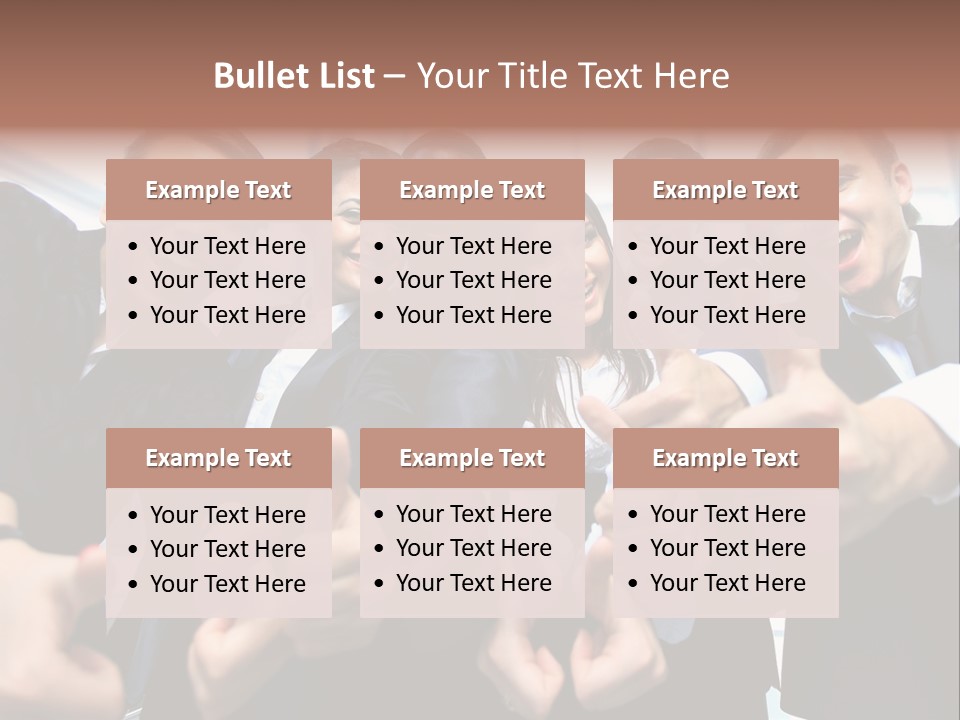 Support Businesswoman White PowerPoint Template