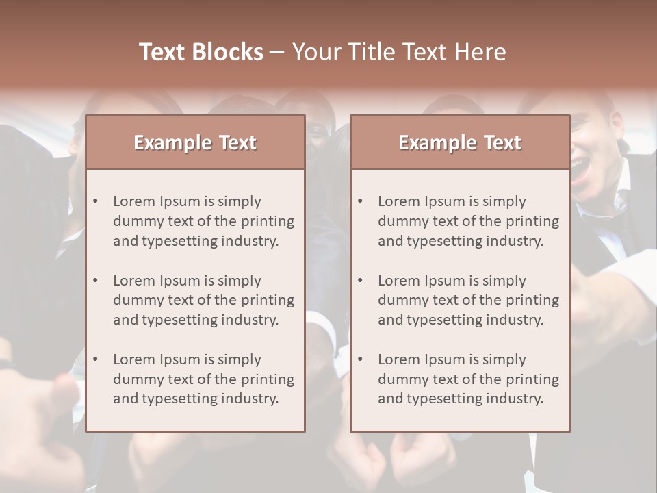 Support Businesswoman White PowerPoint Template