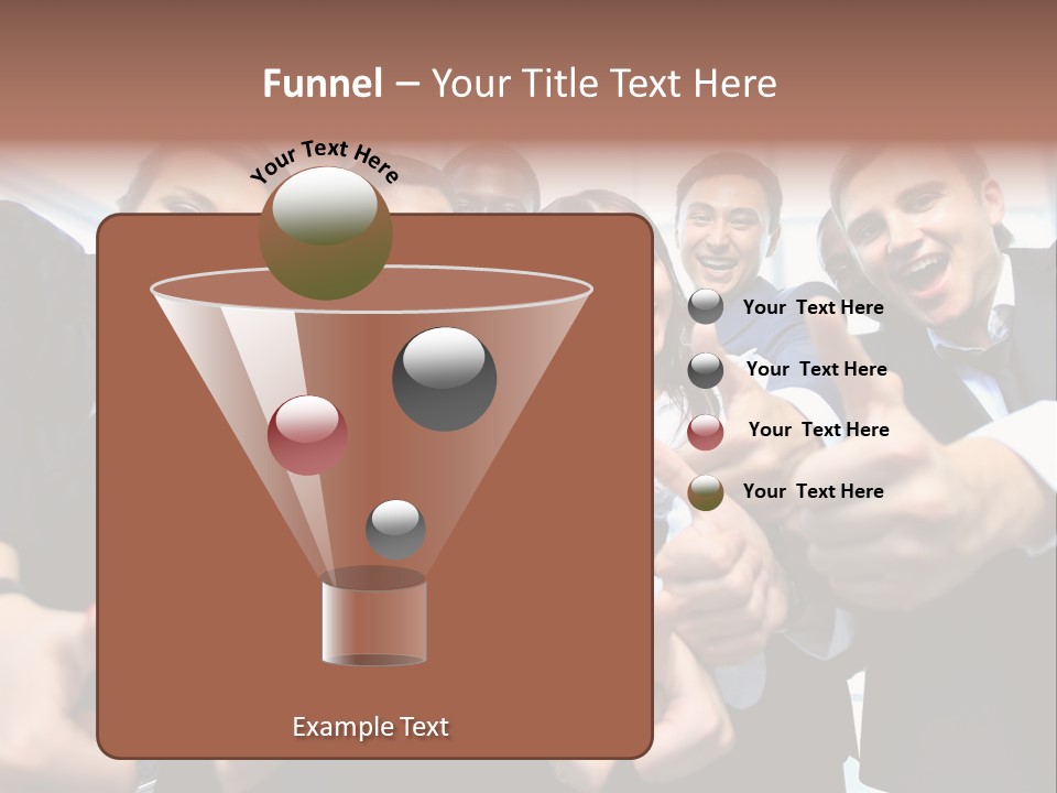 Support Businesswoman White PowerPoint Template