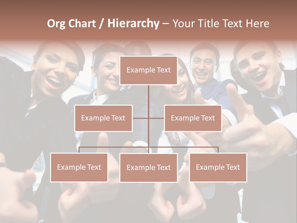 Support Businesswoman White PowerPoint Template