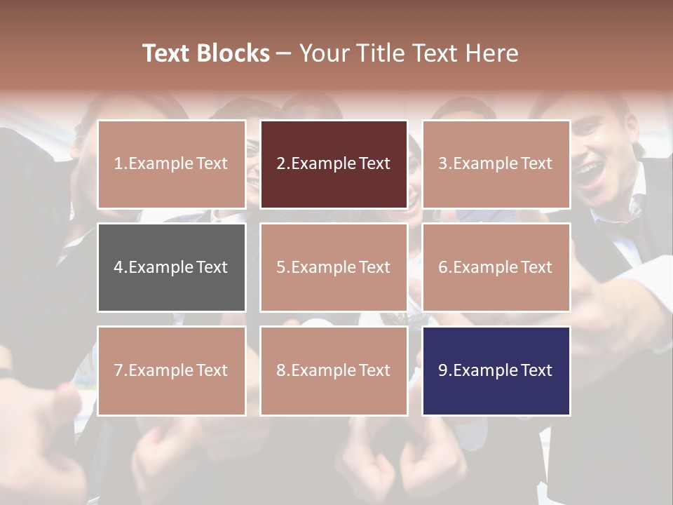 Support Businesswoman White PowerPoint Template