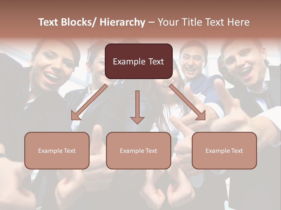 Support Businesswoman White PowerPoint Template