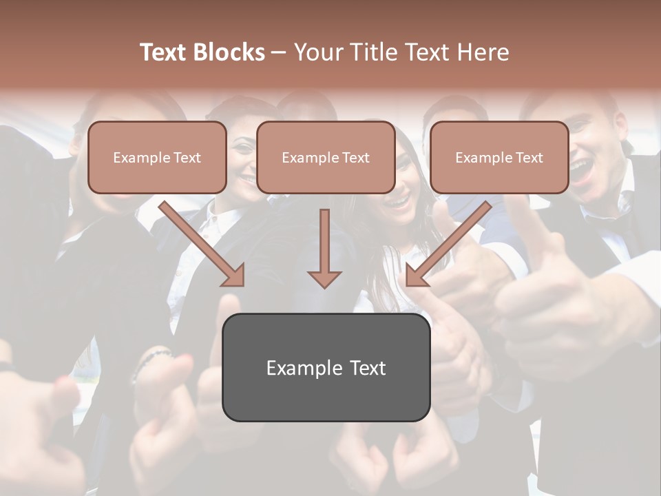 Support Businesswoman White PowerPoint Template