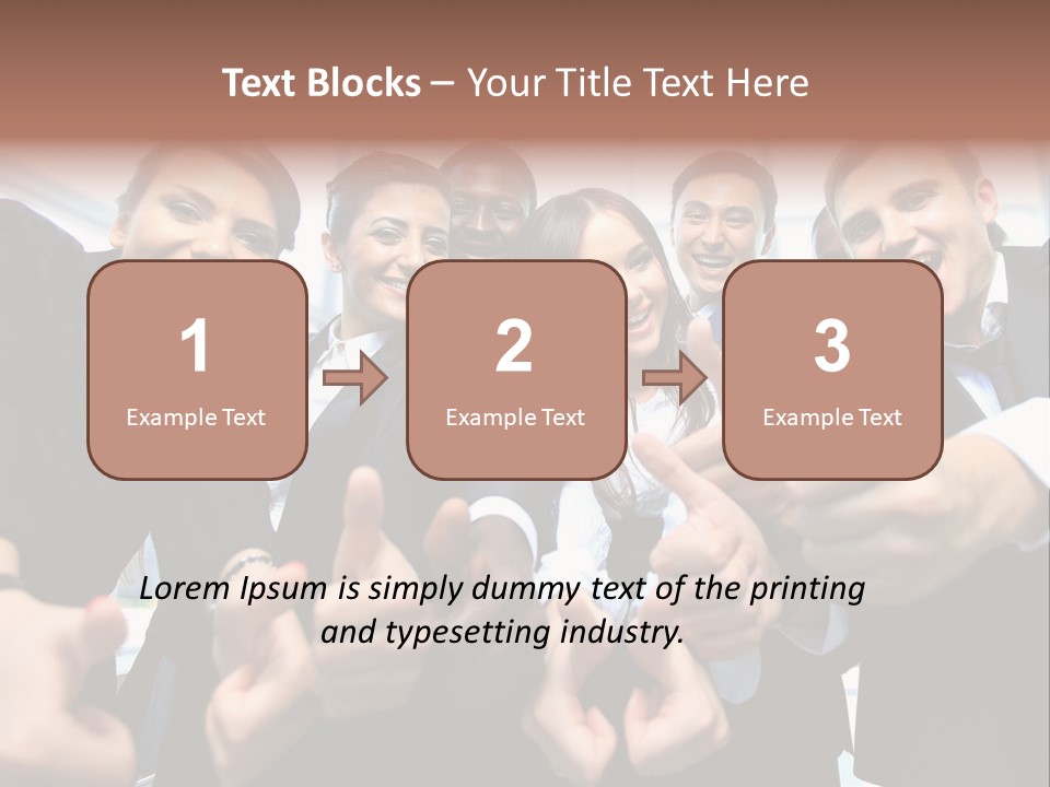 Support Businesswoman White PowerPoint Template