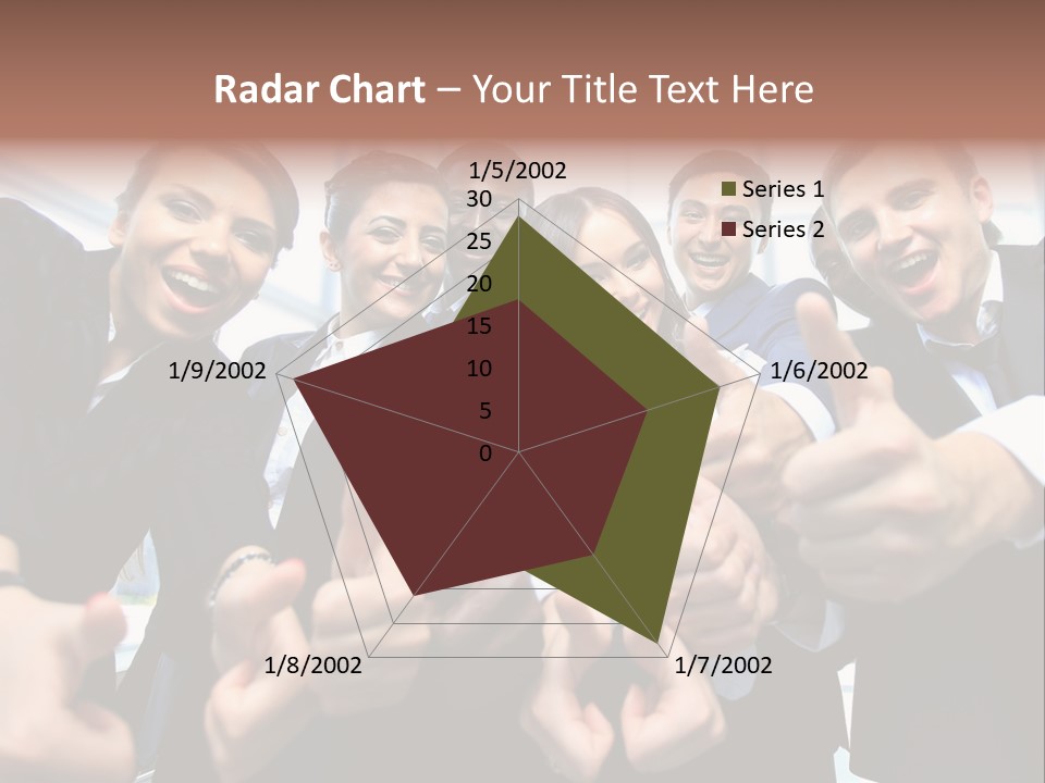 Support Businesswoman White PowerPoint Template