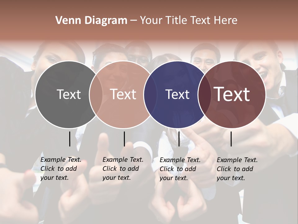 Support Businesswoman White PowerPoint Template