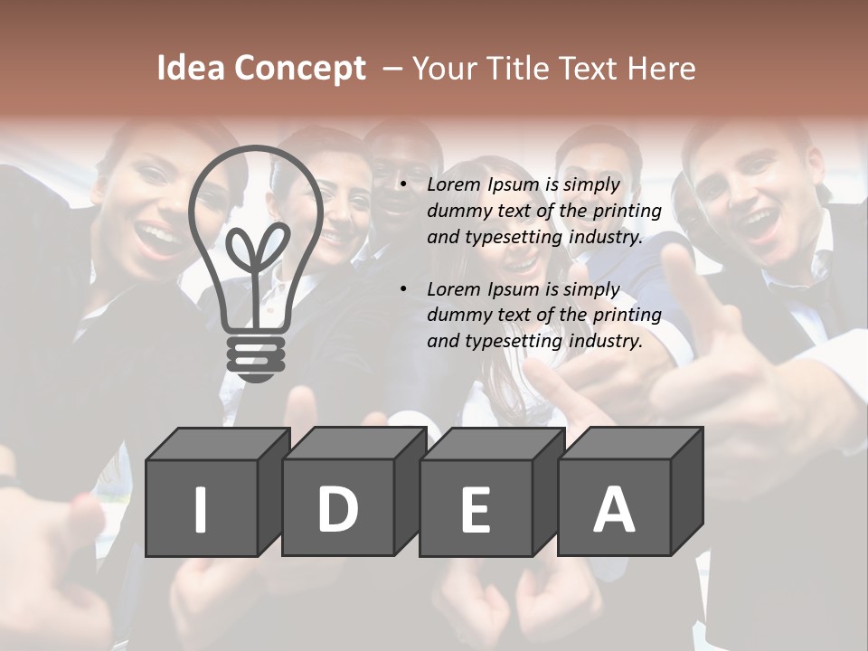 Support Businesswoman White PowerPoint Template