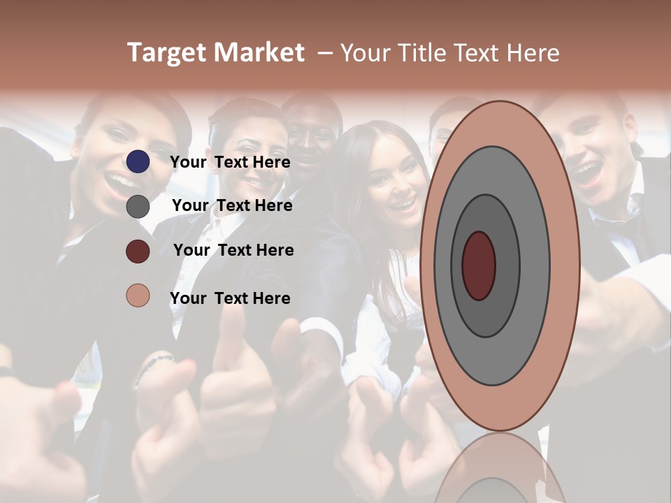 Support Businesswoman White PowerPoint Template