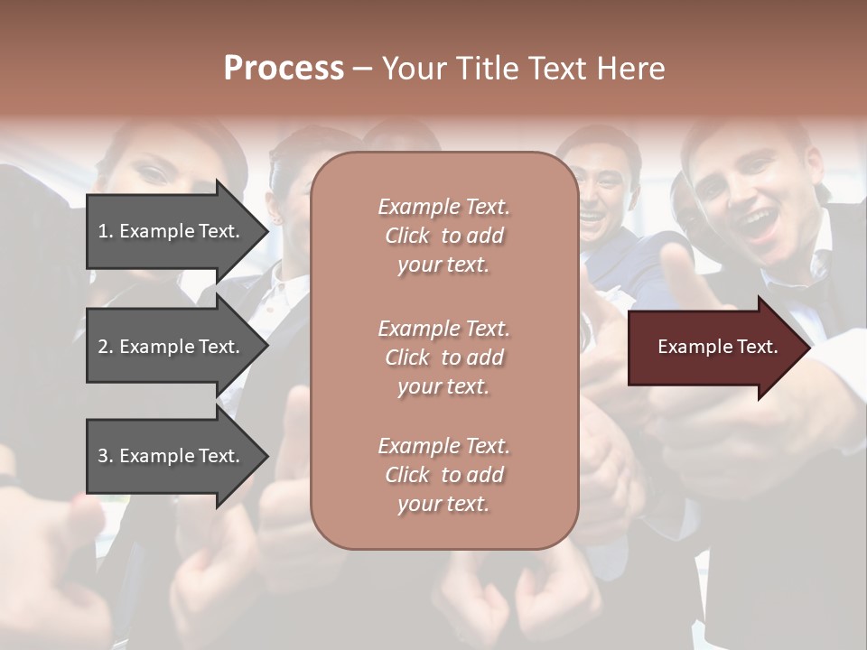 Support Businesswoman White PowerPoint Template