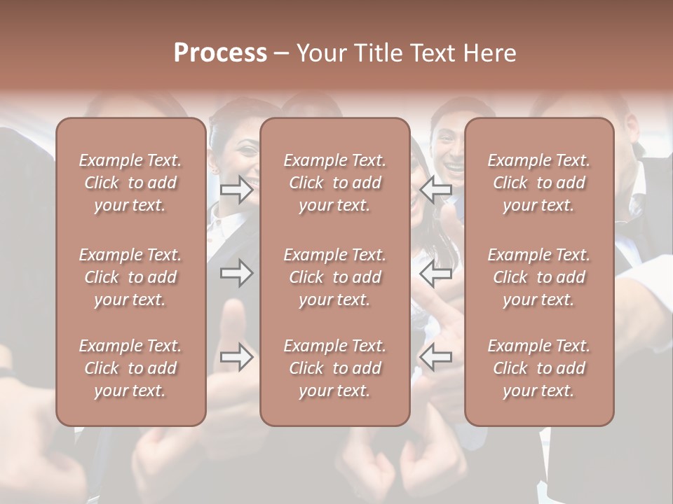 Support Businesswoman White PowerPoint Template