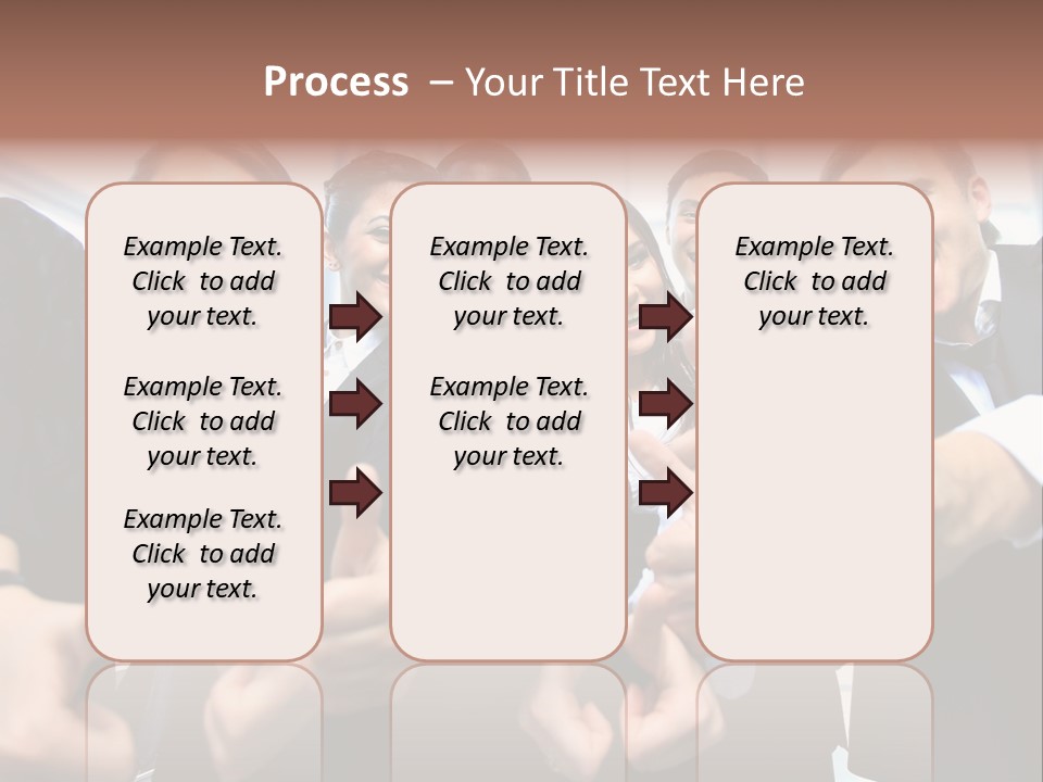 Support Businesswoman White PowerPoint Template