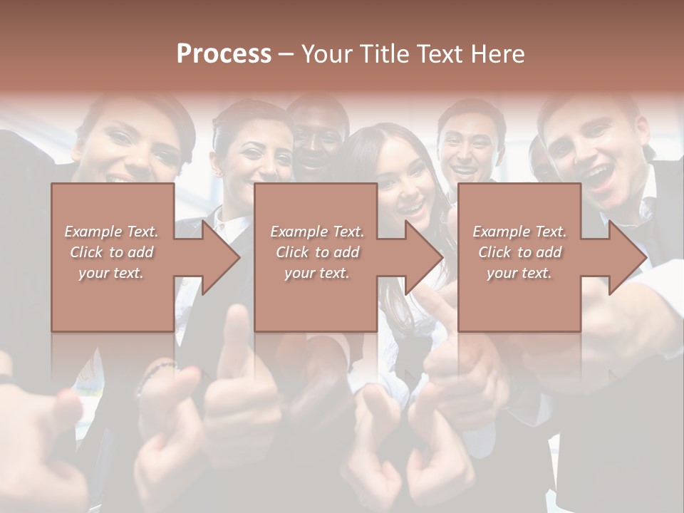 Support Businesswoman White PowerPoint Template